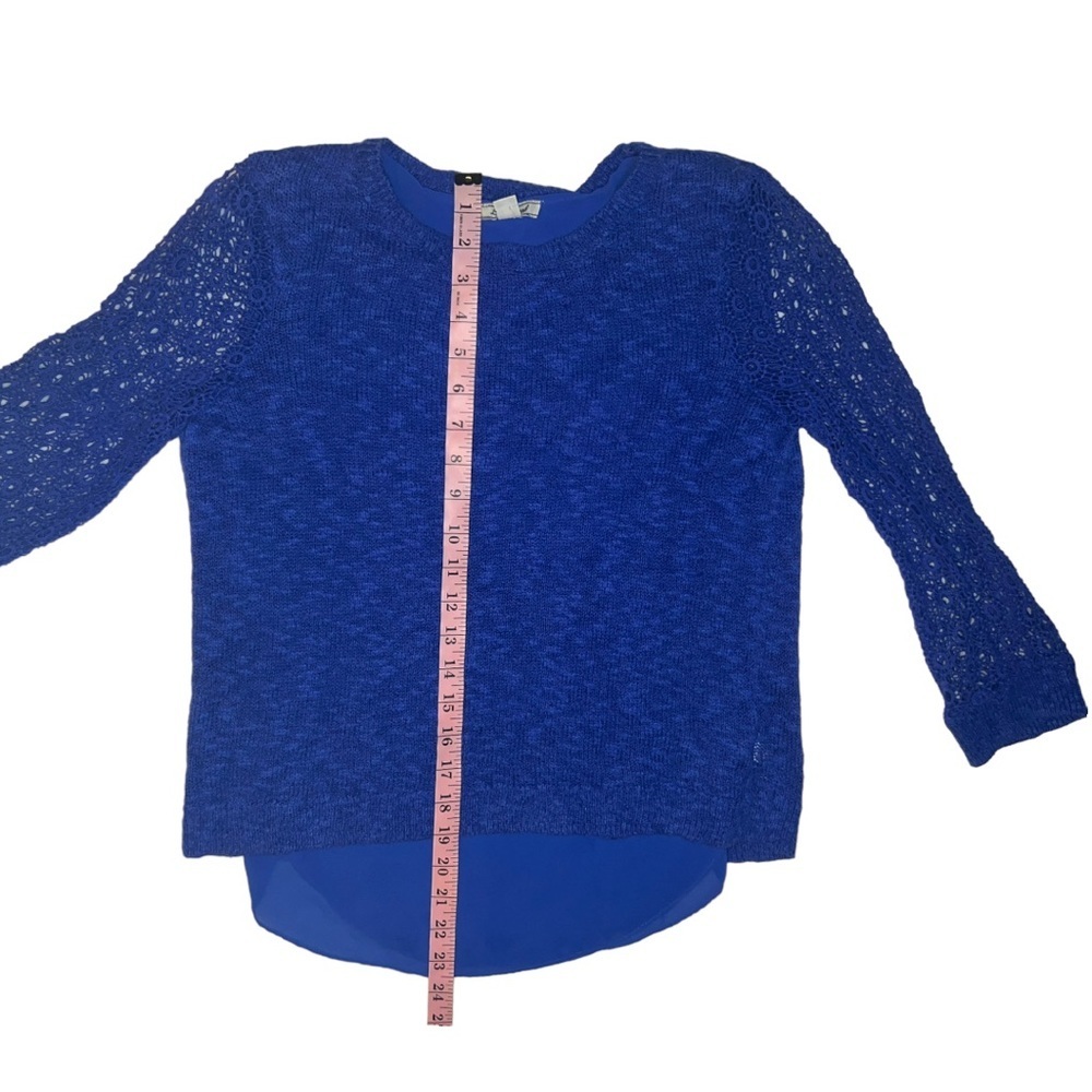 Lucky Brand  Cinema Sweater, Size XS, Blue - Picture 7 of 11